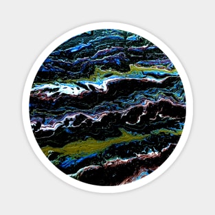 landscaping abstract fluid art Magnet